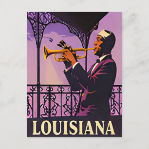 🎷 New Orleans Jazz Night Memories Postcard