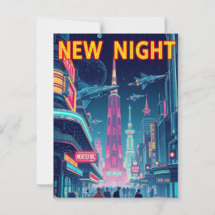 New Orleans Jazz Night – Vintage Art Postcard