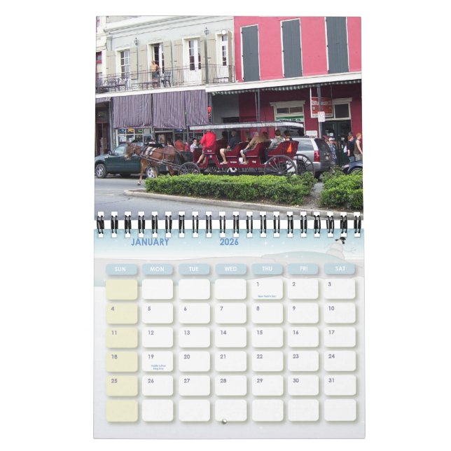 New Orleans, LA, 2011, Calendar (Jan 2026)