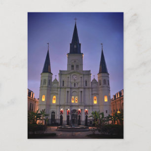 New Orleans, LA Cathedral Basilica, Jackson Square Postcard