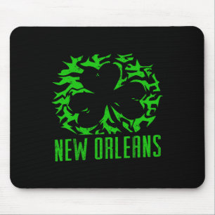 New Orleans La City Shamrock St Patricks Irish Pri Mouse Mat