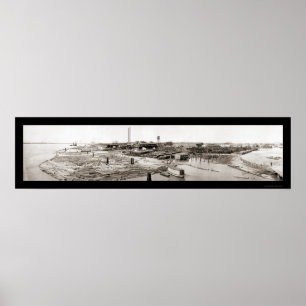 New Orleans LA Lumber Photo 1913 Poster