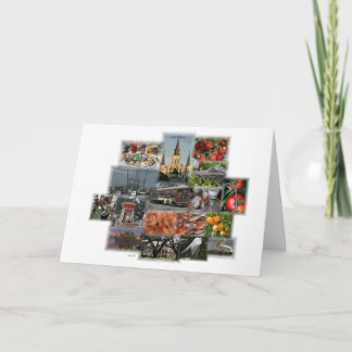 New Orleans Landmarks and Cusine Card
