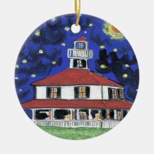 New Orleans Lighthouse Lakefront Ceramic Tree Decoration