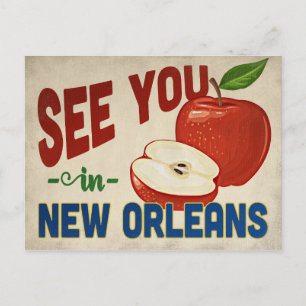 New Orleans Louisiana Apple - Vintage Travel Postcard