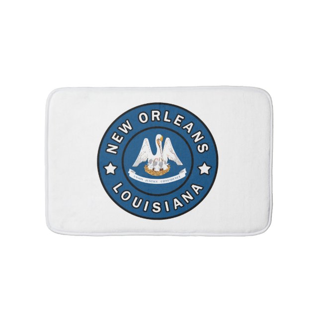 New Orleans Louisiana Bath Mat (Front)