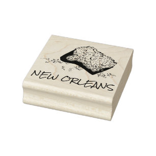New Orleans Louisiana Beignet Pastry Foodie Stamp