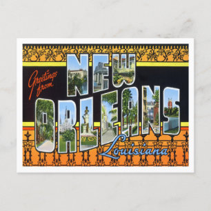New Orleans, Louisiana Big Letters Postcard