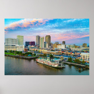 New Orleans, Louisiana City View Poster