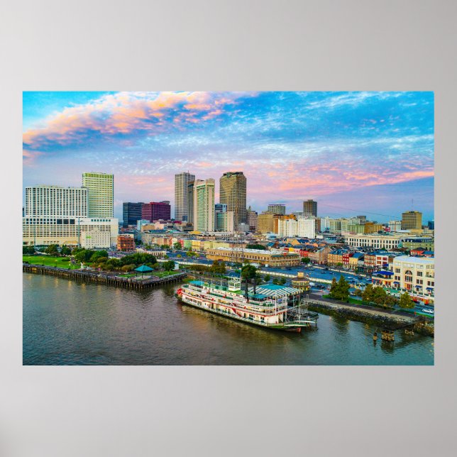 New Orleans, Louisiana City View   Poster (Front)