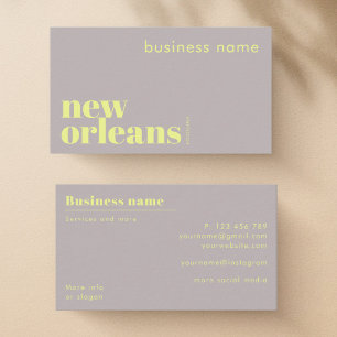 New Orleans Louisiana company Business Card