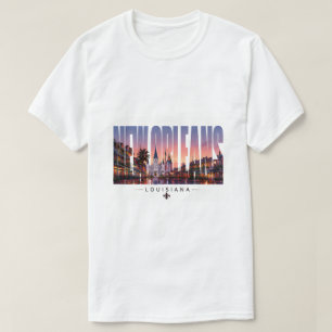 New Orleans Louisiana French Quarter Travel Scene T-Shirt