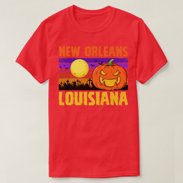 New Orleans Louisiana Happy Halloween Party Local  T-Shirt (Design Front)