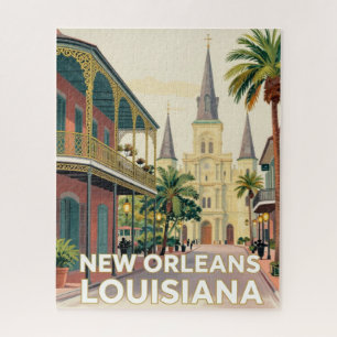 New Orleans Louisiana Historic Travel Jigsaw Puzzle