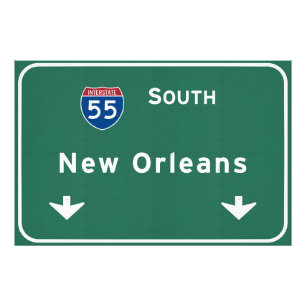 New Orleans Louisiana Interstate Highway Freeway : Photo Print