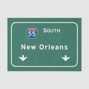 New Orleans Louisiana Interstate Highway Freeway : Tissue Paper