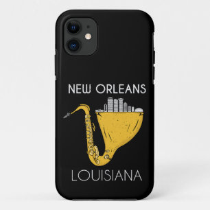 New Orleans Louisiana Jazz Music Gift Saxophone iPhone 11 Case