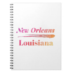 New Orleans Louisiana Low Poly Notebook