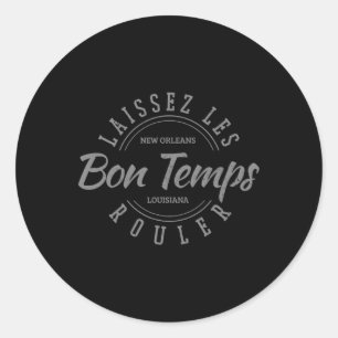 New Orleans Louisiana Mardi Gras Usa Souvenir Classic Round Sticker