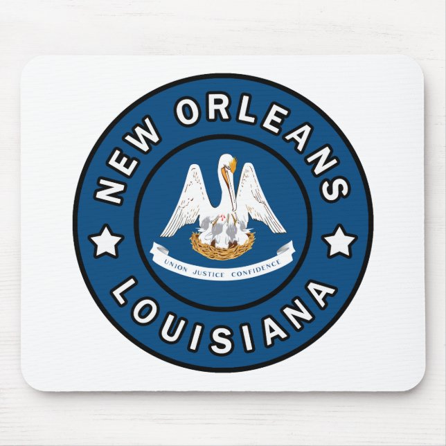 New Orleans Louisiana Mouse Mat (Front)