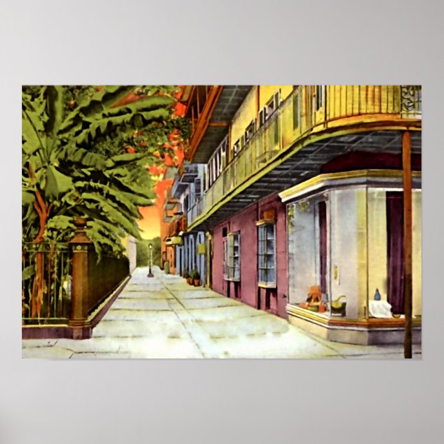 New Orleans Louisiana Pirates Alley French Quarter Poster (Front)