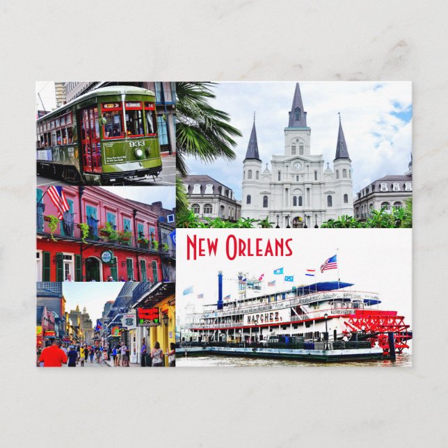 New Orleans, Louisiana Postcard (Front)