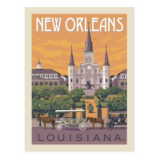 New Orleans, Louisiana Postcard Zazzle.co.uk