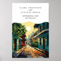 New Orleans Louisiana Retro