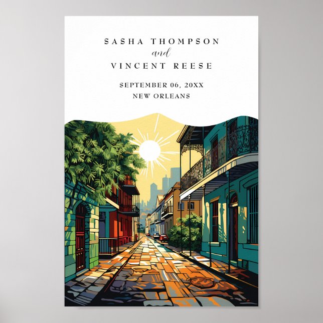 New Orleans Louisiana Retro Poster (Front)