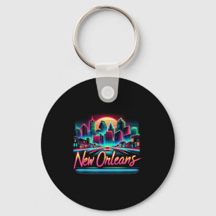 New Orleans Louisiana Shirt La 80s 90s Retro City Key Ring
