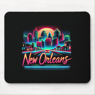 New Orleans Louisiana Shirt La 80s 90s Retro City Mouse Mat