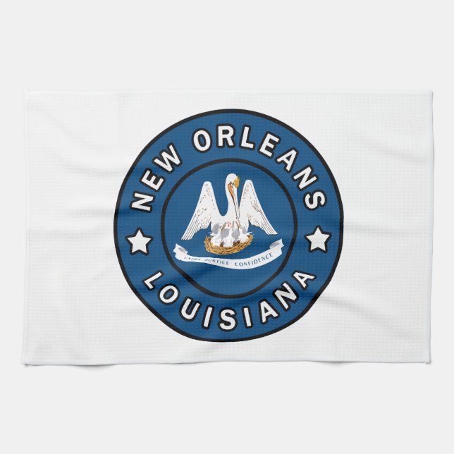 New Orleans Louisiana Tea Towel (Horizontal)