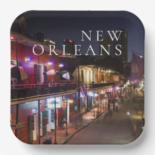New Orleans, Louisiana The French Quarter Paper Plate