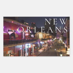 New Orleans, Louisiana   The French Quarter Rectangular Sticker