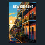 New Orleans Louisiana Travel Art Vintage Poster<br><div class="desc">New Orleans retro vector travel design. Nicknamed the "Big Easy, " it's known for its round-the-clock nightlife,  vibrant live-music scene and spicy,  singular cuisine reflecting its history as a melting pot of French,  African and American cultures.</div>
