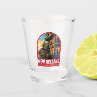 New Orleans Louisiana Travel Art Vintage
