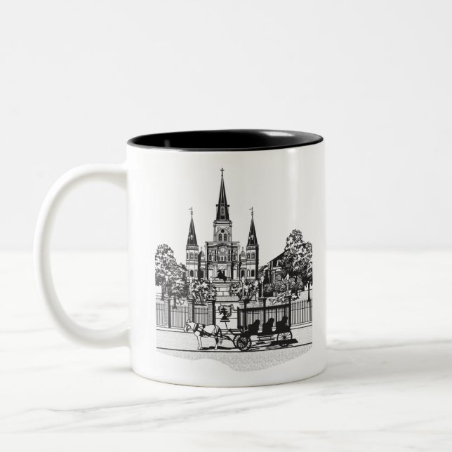 New Orleans, Louisiana Two-Tone Coffee Mug (Left)