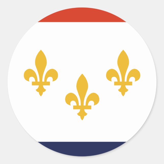 New Orleans, Louisiana, United States Classic Round Sticker (Front)