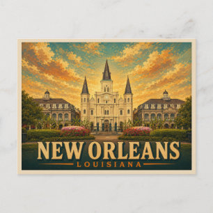 New Orleans Louisiana Vintage Travel Postcard