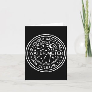 New Orleans Manhole Cover Distressed Vintage _1 Card