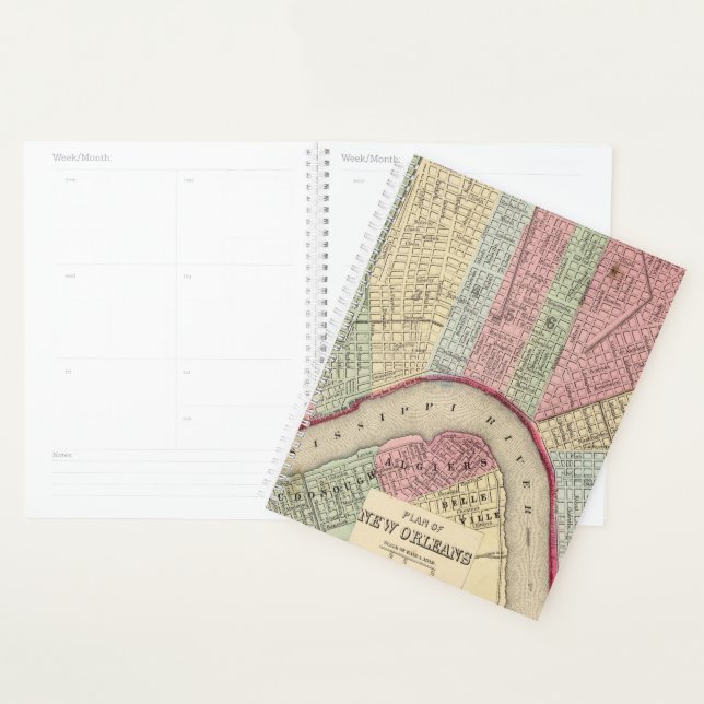 New Orleans Map by Mitchell Planner (Display)