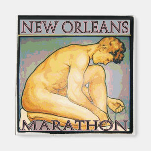 New Orleans MArathon SQ 2 Magnet