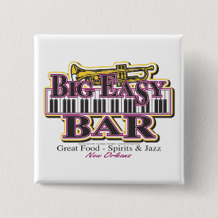 New Orleans Mardi Gras 15 Cm Square Badge