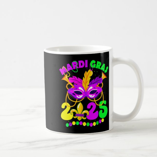 New Orleans Mardi Gras 2025 Funny Fleur De Lis New Coffee Mug (Right)