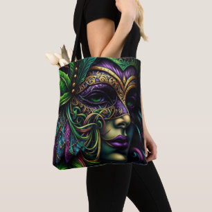 New Orleans Mardi Gras Abstract Art Tote Bag