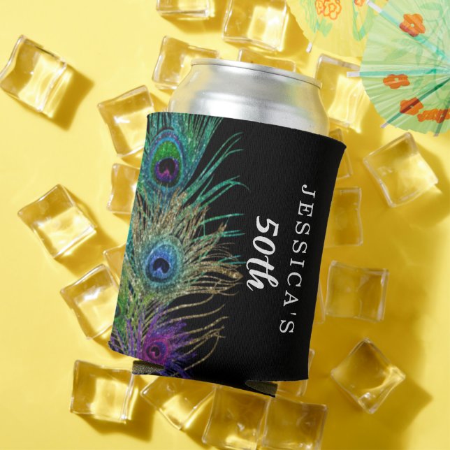 New Orleans Mardi Gras Birthday Party Can Cooler (In Situ Summer)