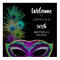 New Orleans Mardi Gras Birthday Party Welcome Sign