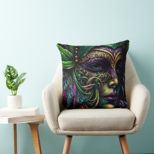 New Orleans Mardi Gras  Cushion