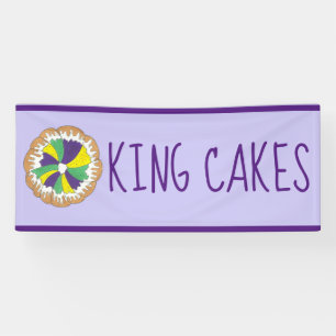 New Orleans Mardi Gras King Cakes Banner