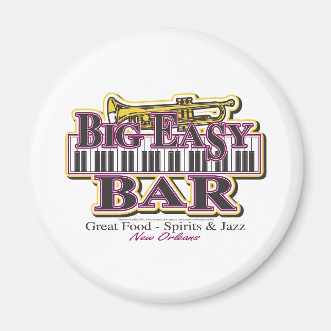 New Orleans Mardi Gras Magnet (Front)